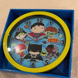 Kids Wall Clock - Yellow and Blue